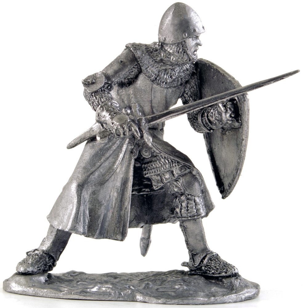 Tin soldier 54 mm late 13th century Italian knight figure