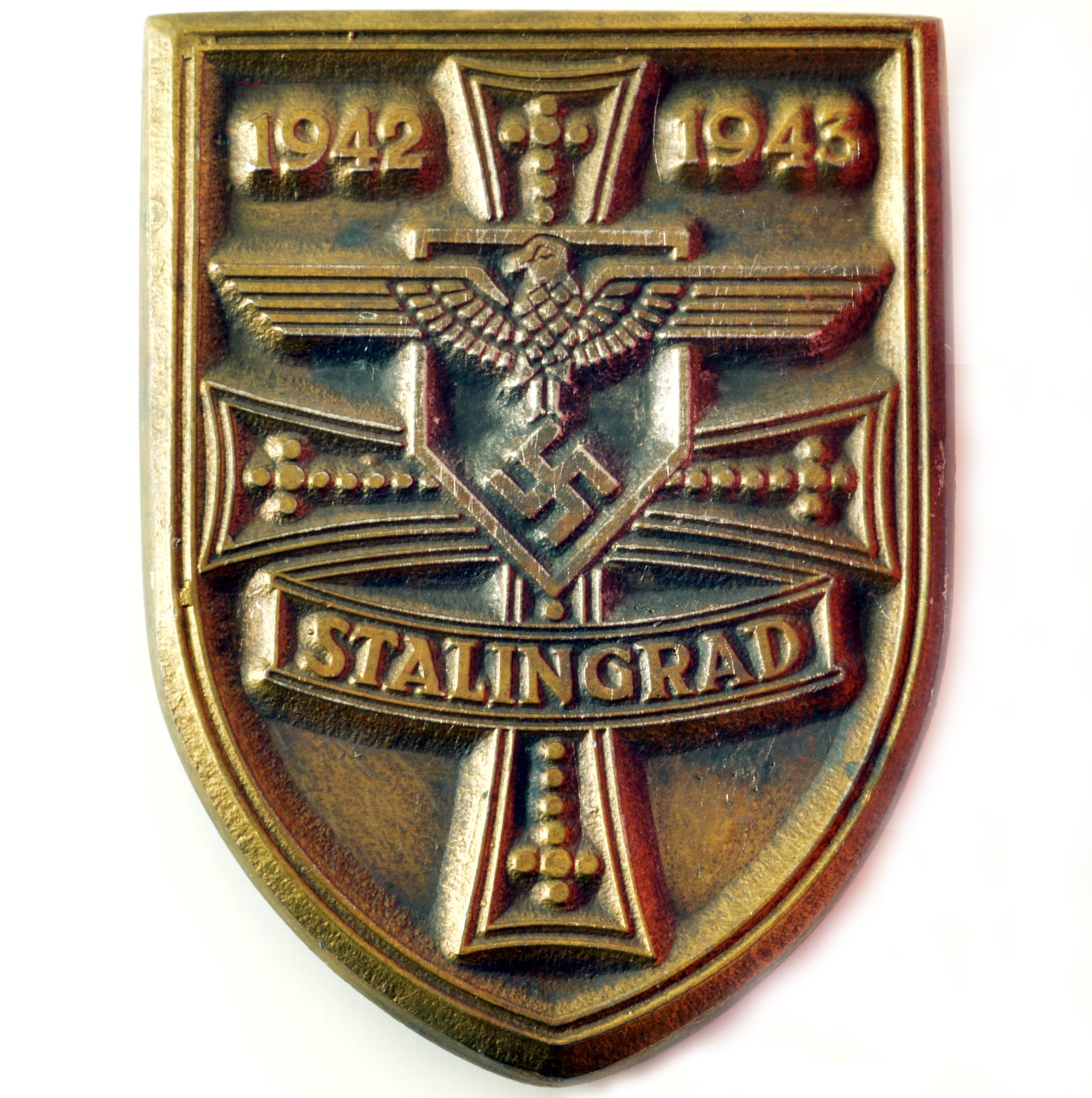 Shield Stalingrad. WW2 German military sign. COPY in