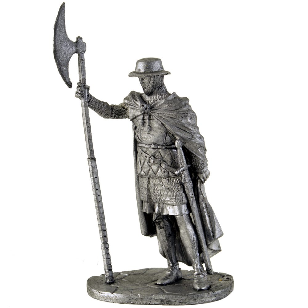 Sergeant of the Teutonic Order 13-15 cent Tin toy soldier 54mm miniature statue 