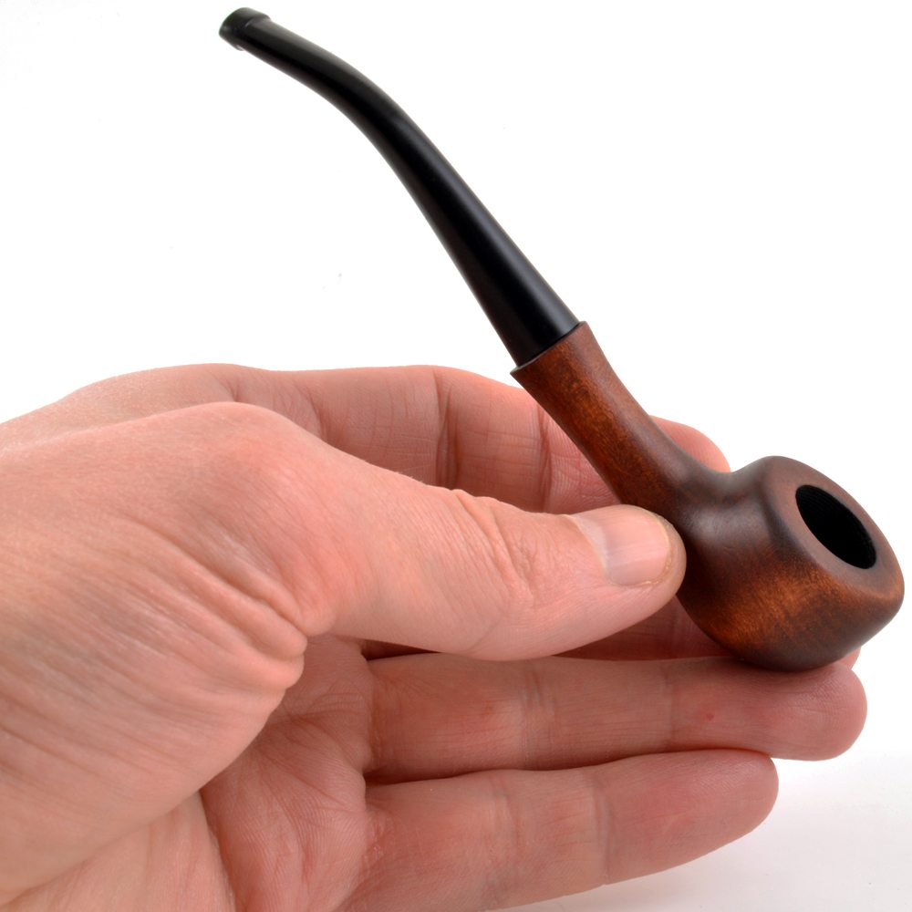 4,5/" Handmade Mini Small Horn Pocket Tobacco Smoking Pipe Pipes of Pear Wood