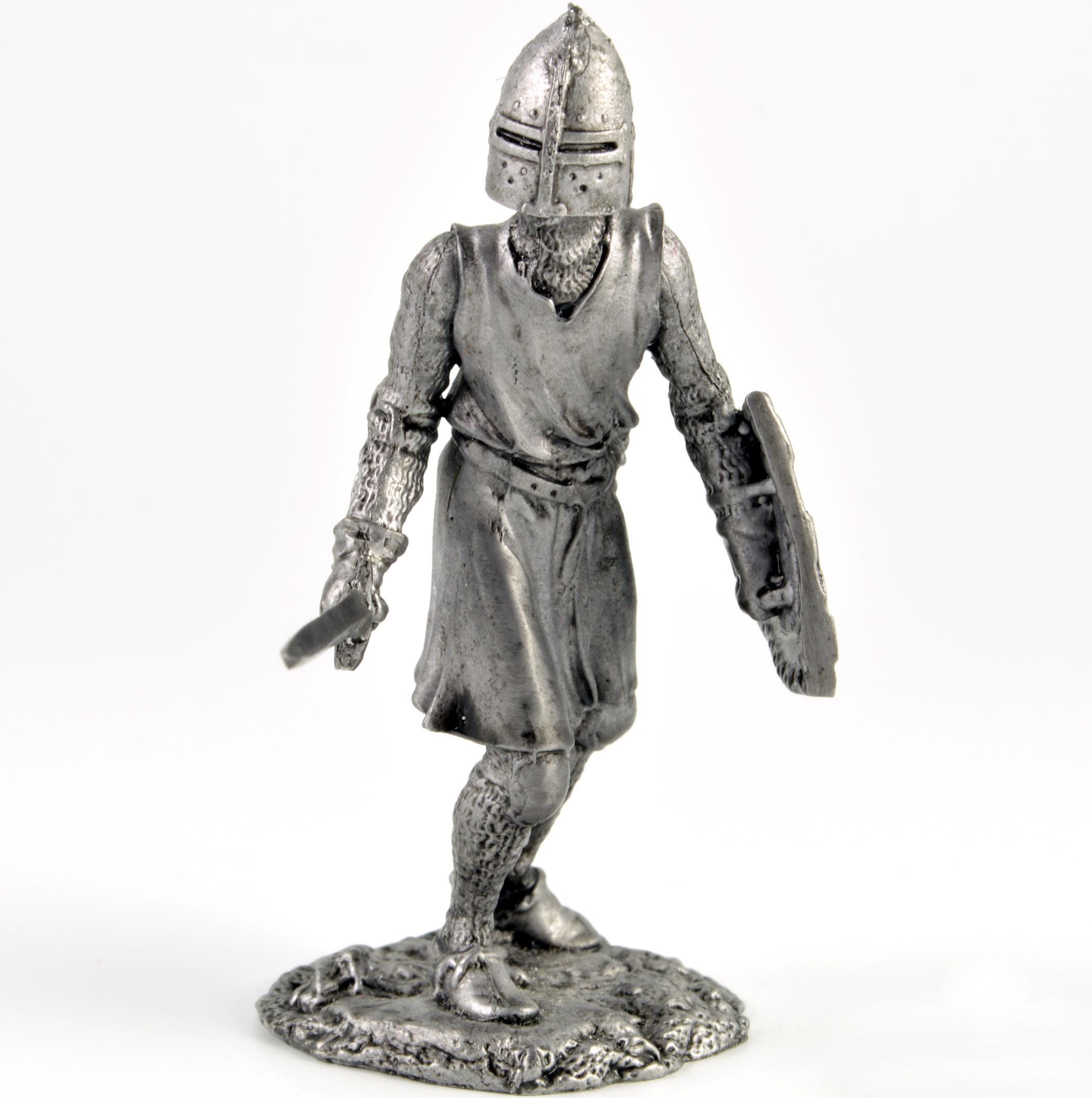 Details about   Tin metal collection toy figurine soldier toy 54 mm French knights 13th century 