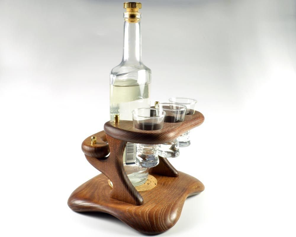Wooden mini bar drink set Pirate. Best HANDMADE accessories