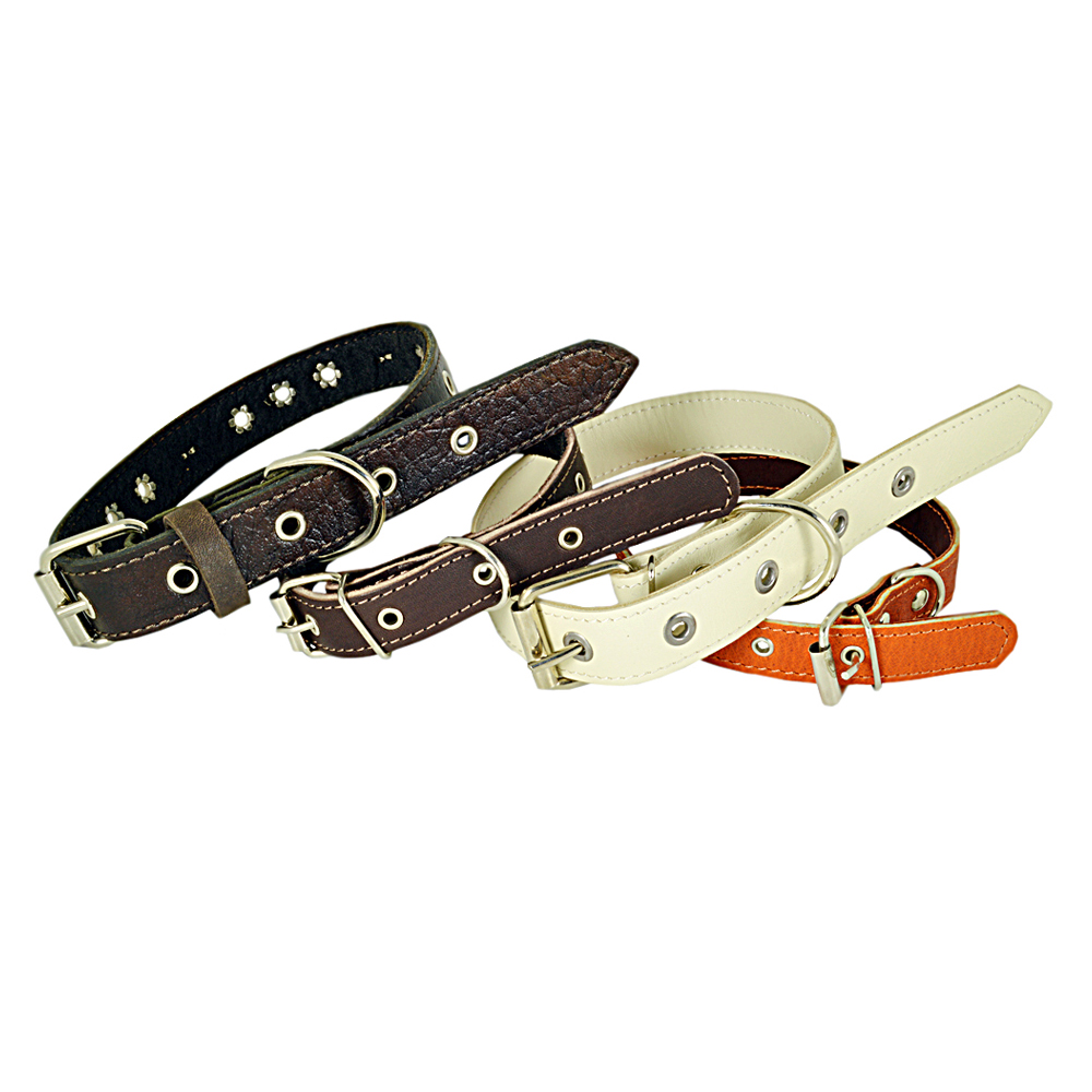 Luxury leather collar for different breeds of dogs - FavShop
