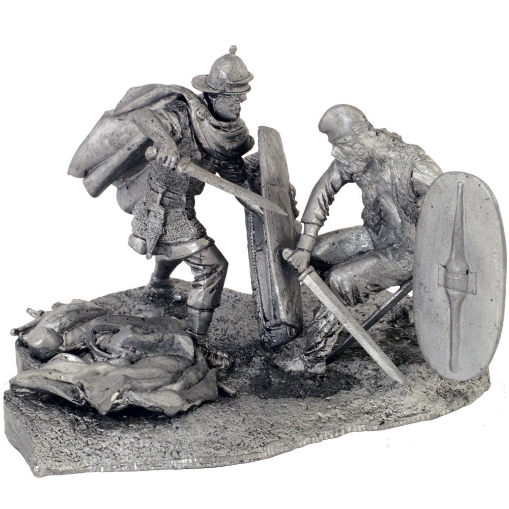 Battle of the Teutoburg Forest Rome 9 Year BC 1/32 Scale Unpainted Tin Figure 